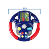 Speelgoed autostuur - rijsimulator - licht & geluid - blauw & rood