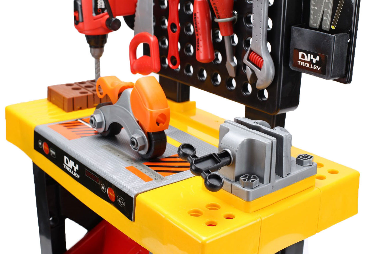 Werkbank kind - speelgoed gereedschap - 39-delig - 49x26x75 cm