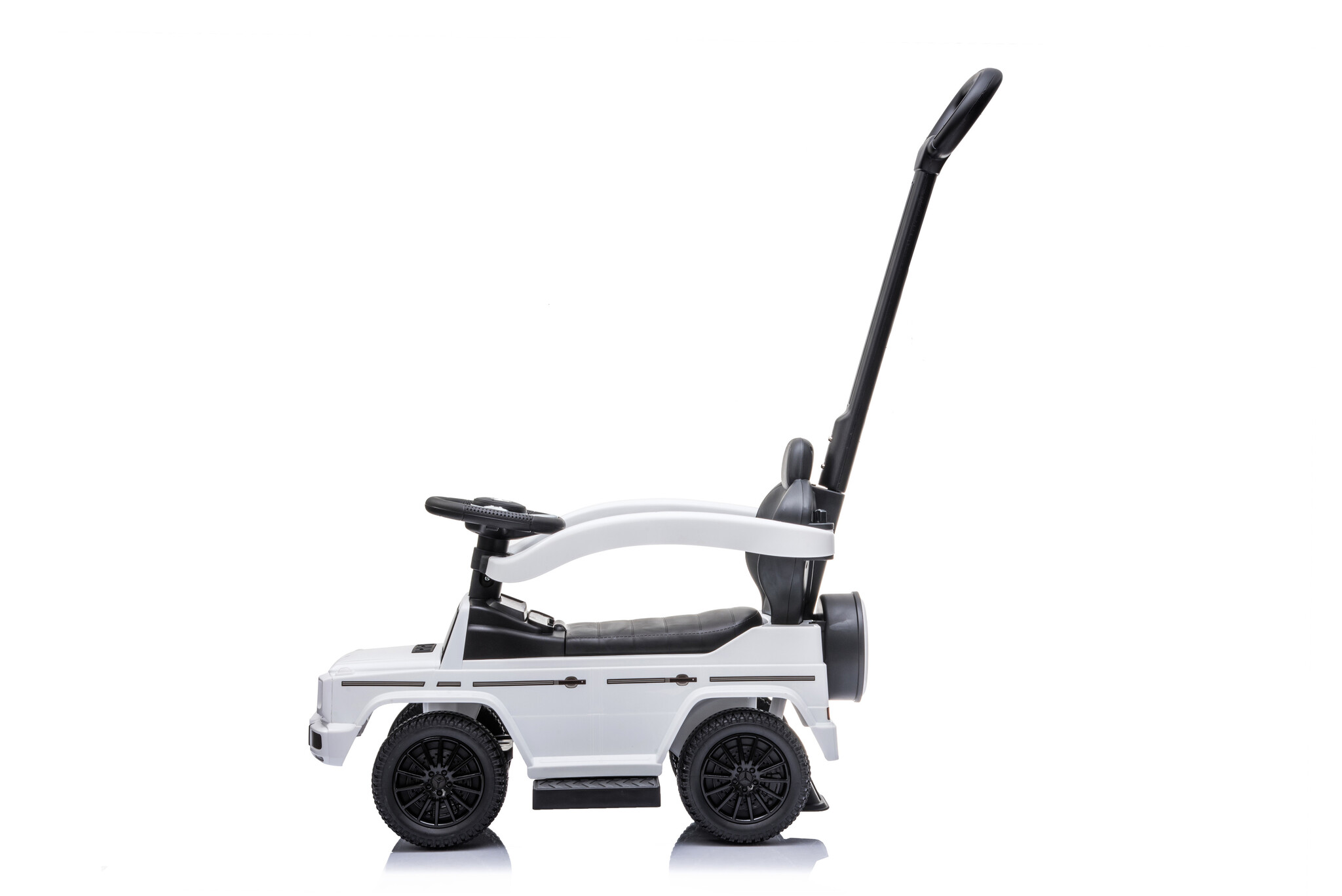 Loopauto - Mercedes Benz G350 - met duwstang - wit