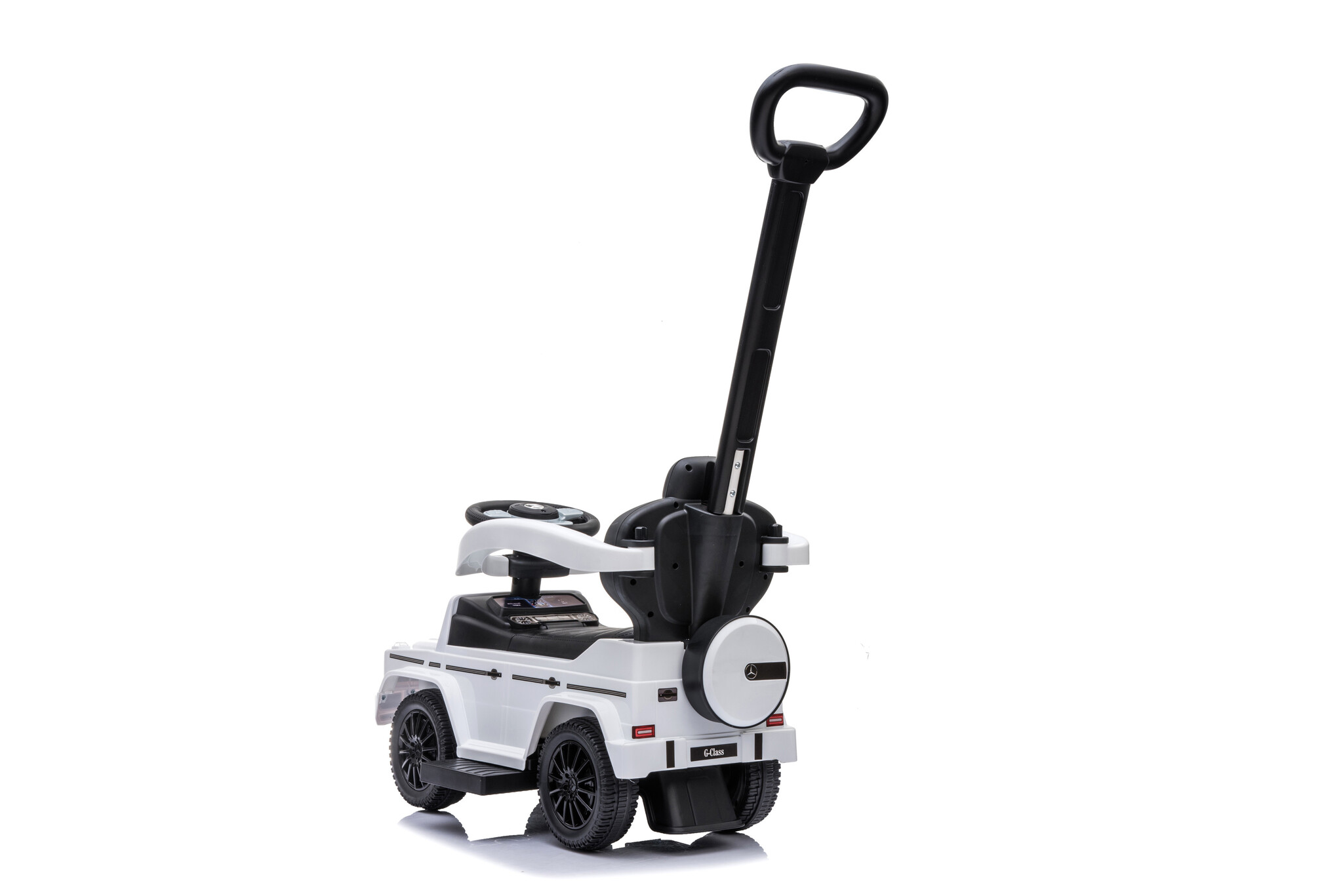 Loopauto - Mercedes Benz G350 - met duwstang - wit