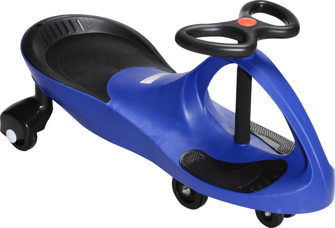 Wiggle car - wiebelauto - met LED-verlichte wielen - blauw