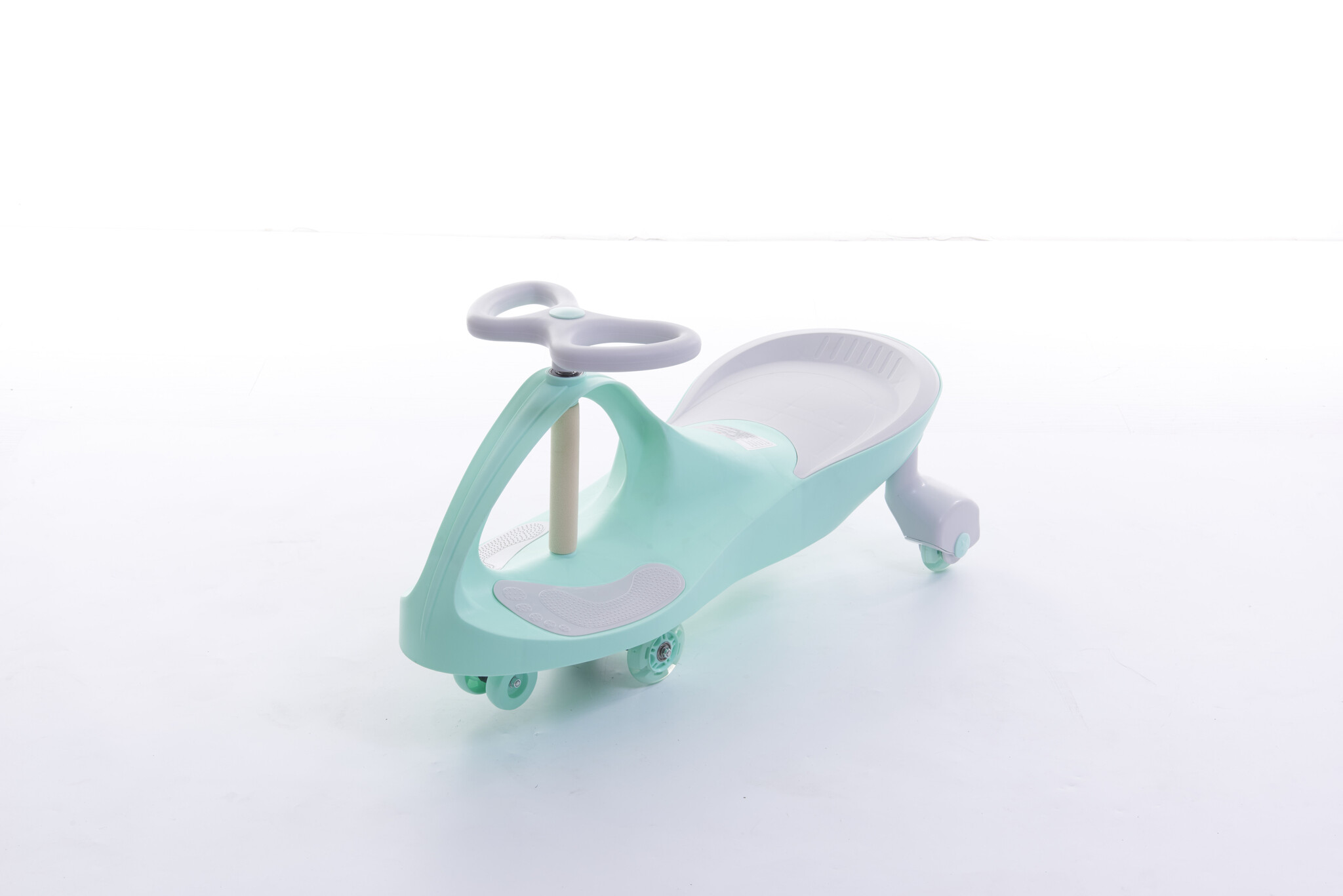 Wiggle car - wiebelauto - met LED-verlichte wielen - groen