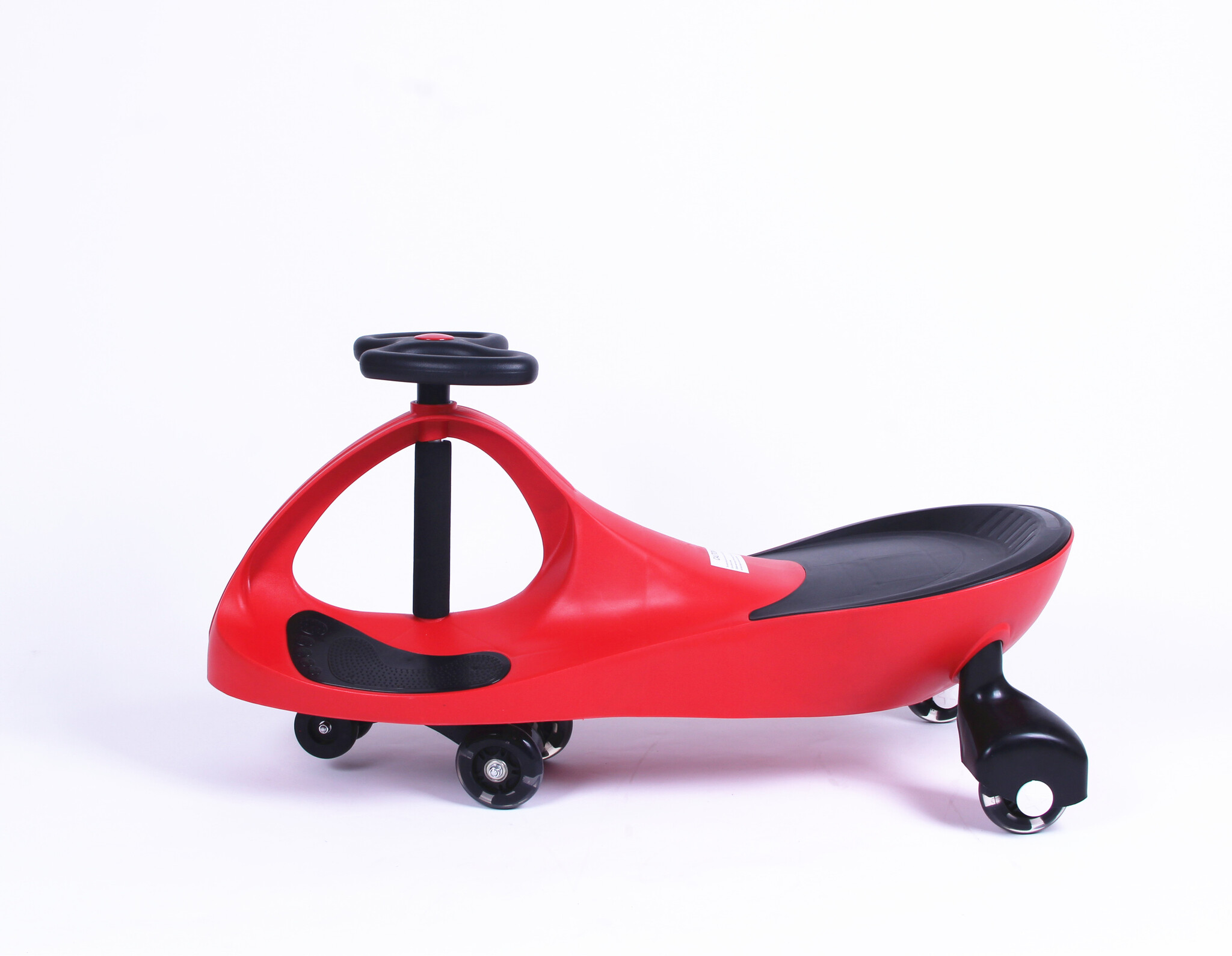 Wiggle car - wiebelauto - met LED-verlichte wielen - rood