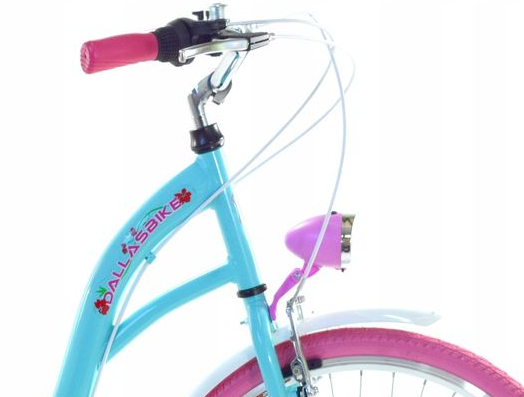 Meisjesfiets - 24 inch fiets - 6 versnellingen - blauw roze