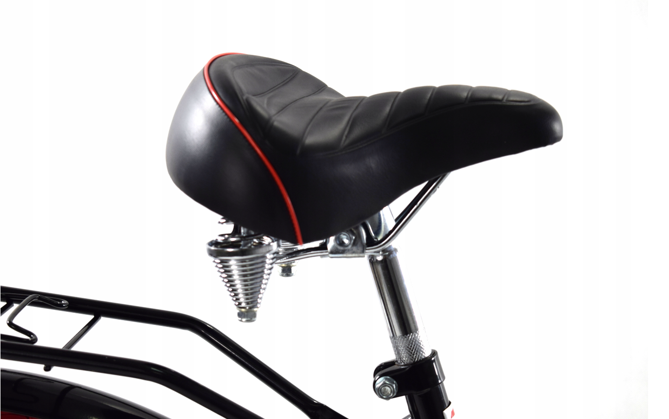 Meisjesfiets - beach cruiser - 26" - 3 versnellingen - zwart