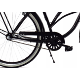 Meisjesfiets - beach cruiser - 26" - 3 versnellingen - zwart