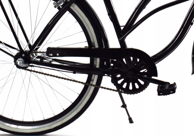 Meisjesfiets - beach cruiser - 26" - 3 versnellingen - zwart