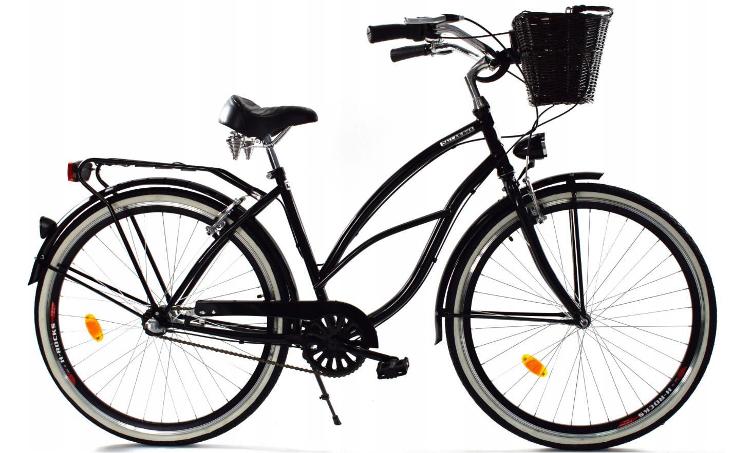 Meisjesfiets - beach cruiser - 26" - 3 versnellingen - zwart