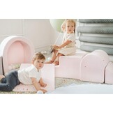 Foam speelset - 7-delig - met ballenbak en 100 ballen - roze