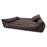XXL Hondenbed van bruin kunstleer - hondenkussen hondensofa kattenbed hondenkorf - waterdicht