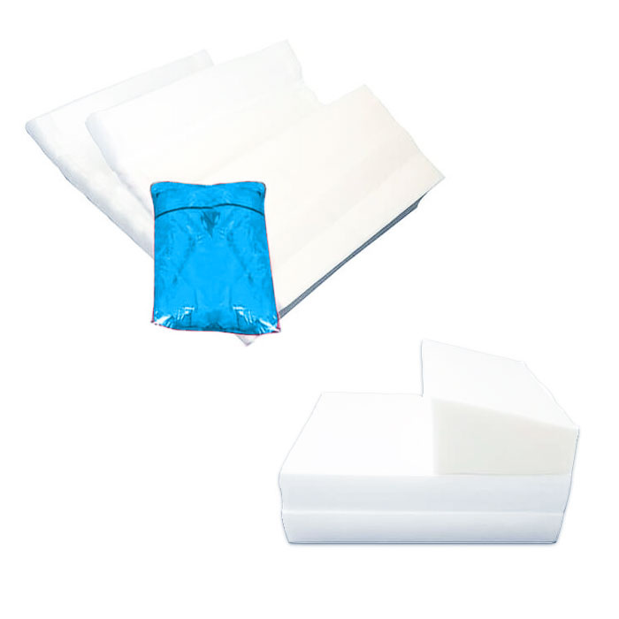 Luxe logeermatras - blauw - camping matras - reismatras - opvouwbaar matras - 200 x 70 x 15 - met donker blauwe kussens