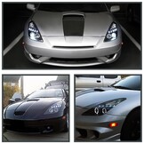 Koplampen dual halo rims TOYOTA CELICA T230 99-05 ANGEL EYES ZWART