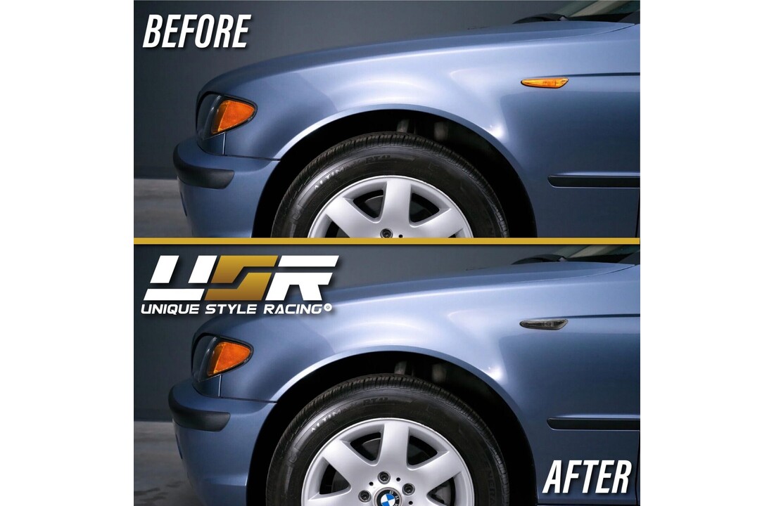 Zijkant knipperlichten geschikt voor BMW E60 / E61 / E46 / X3 ZWART