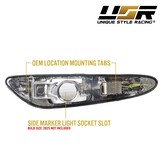 Zijkant knipperlichten BMW E60 / E61 / E46 / X3 ZWART