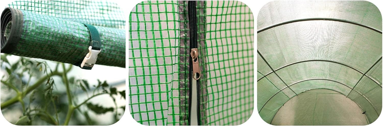 Tuinkas groen 2,5x4 m groen - 10m2 kweekkas van PE-folie