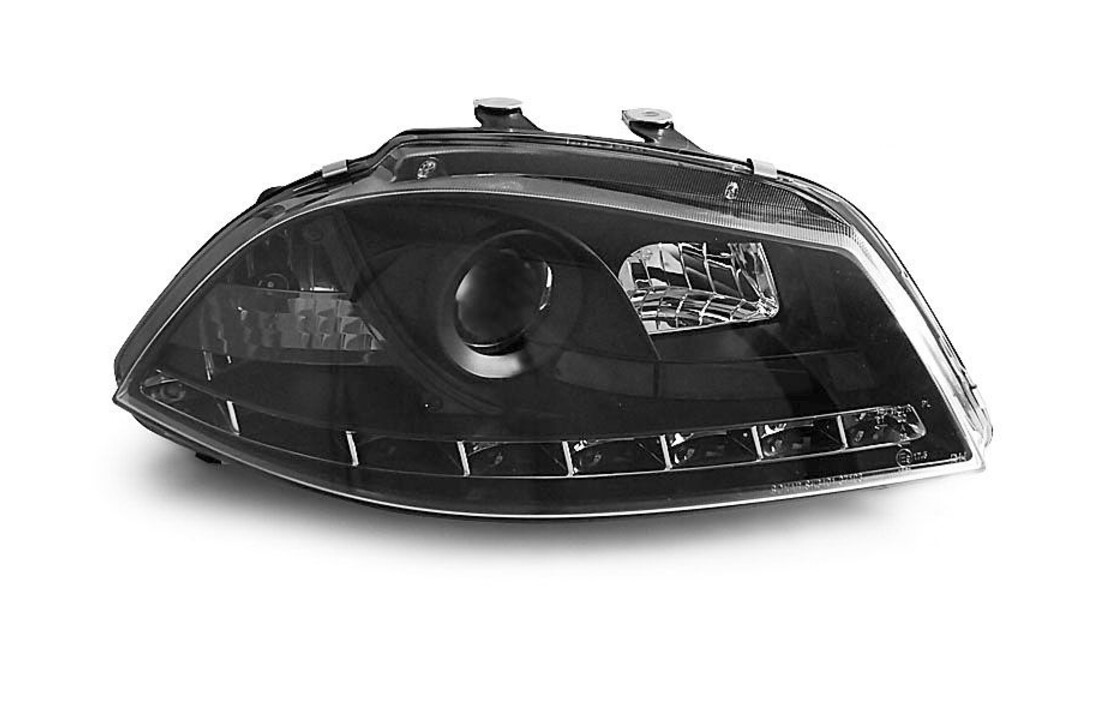 Koplampen met parkeerlicht geschikt voor SEAT IBIZA 6L 04 02-08 ZWART
