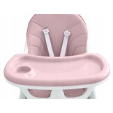 Kinderstoel - eetstoel baby - 2-in1 - hoogte verstelling - roze