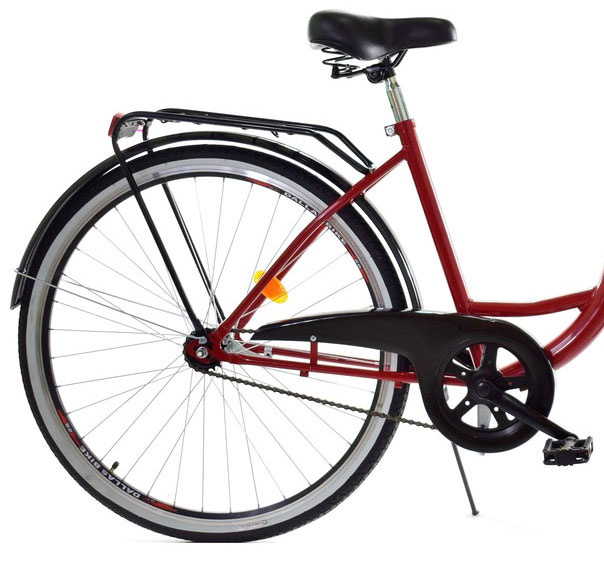 Meisjesfiets 26 inch stevig model rood met zwart van Dallas Bike