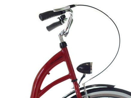 Meisjesfiets 26 inch stevig model rood met zwart van Dallas Bike