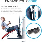 Krachtstation - Home gym - met 65 kg gewicht - en bokszak