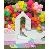 Grote foam blokken - 11 stuks - gekleurd - wit