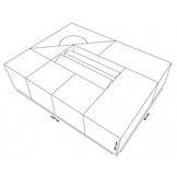 Grote foam blokken - 11 stuks - gekleurd - wit