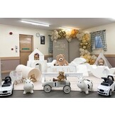 Grote foam blokken - 11 stuks - gekleurd - wit