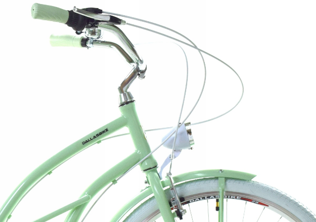 Meisjesfiets - cruiser - 26" - 7 versnellingen - mint wit