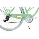 Meisjesfiets - cruiser - 26" - 7 versnellingen - mint wit