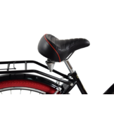 Meisjesfiets - cruiser - 26" - 7 versnellingen - zwart rood