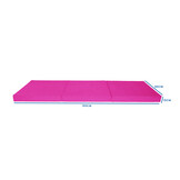 Logeermatras extra dik - roze - camping matras - reismatras - opvouwbaar matras - 195 x 80 x 15