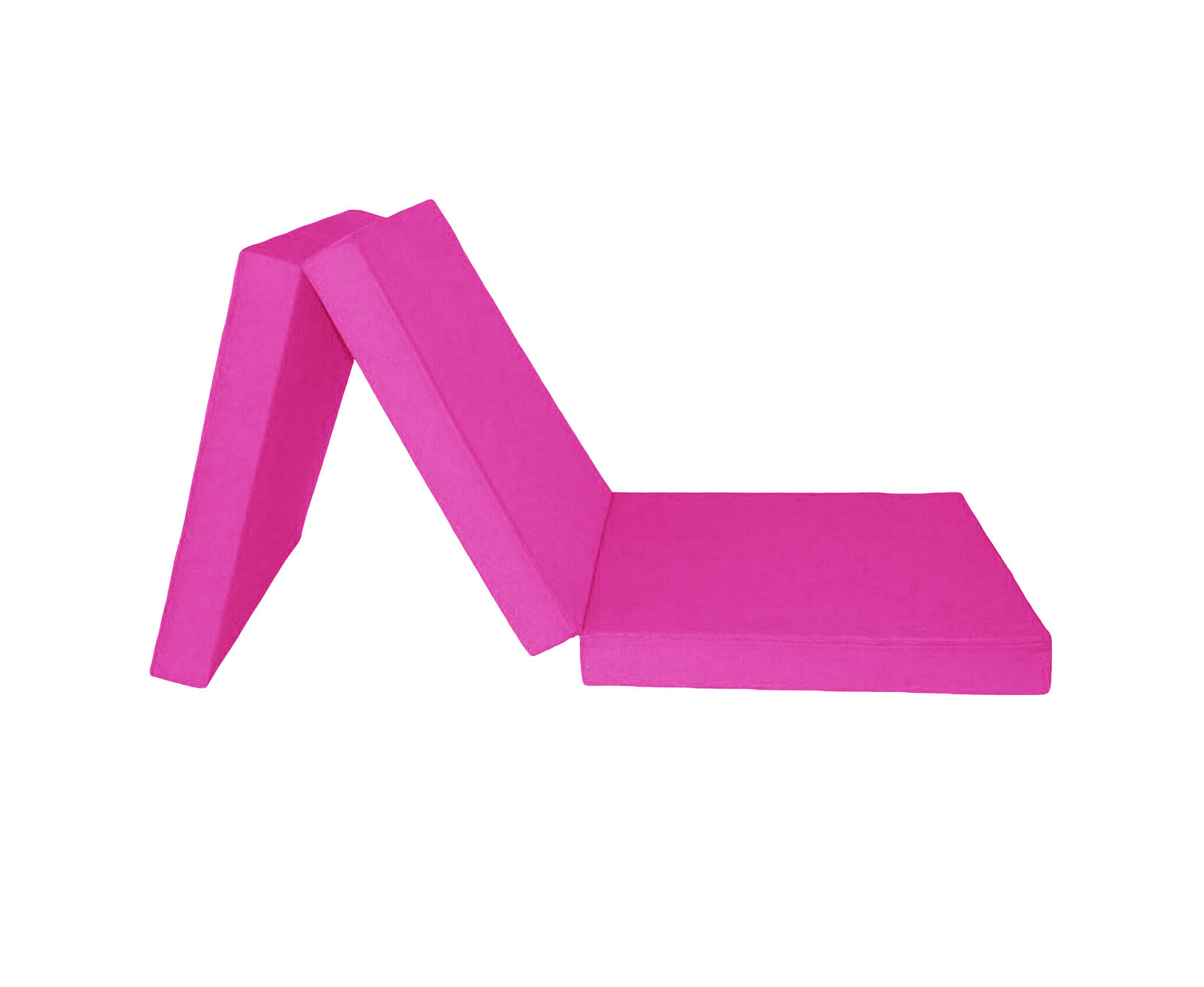 Logeermatras extra dik - roze - camping matras - reismatras - opvouwbaar matras - 195 x 80 x 15