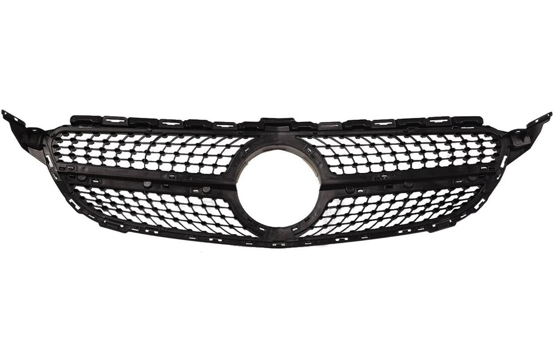 Grill geschikt voor MERCEDES W205 14- C450 AMG STIJL CHROOM GLANZEND ZWART