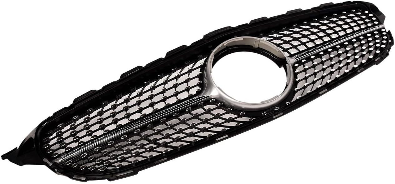 Grill MERCEDES W205 14- C450 AMG STIJL CHROOM GLANZEND ZWART