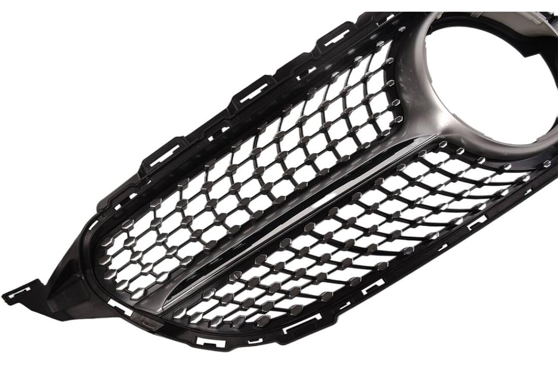 Grill geschikt voor MERCEDES W205 14- C450 AMG STIJL CHROOM GLANZEND ZWART