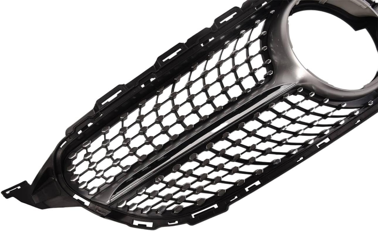 Grill MERCEDES W205 14- C450 AMG STIJL CHROOM GLANZEND ZWART