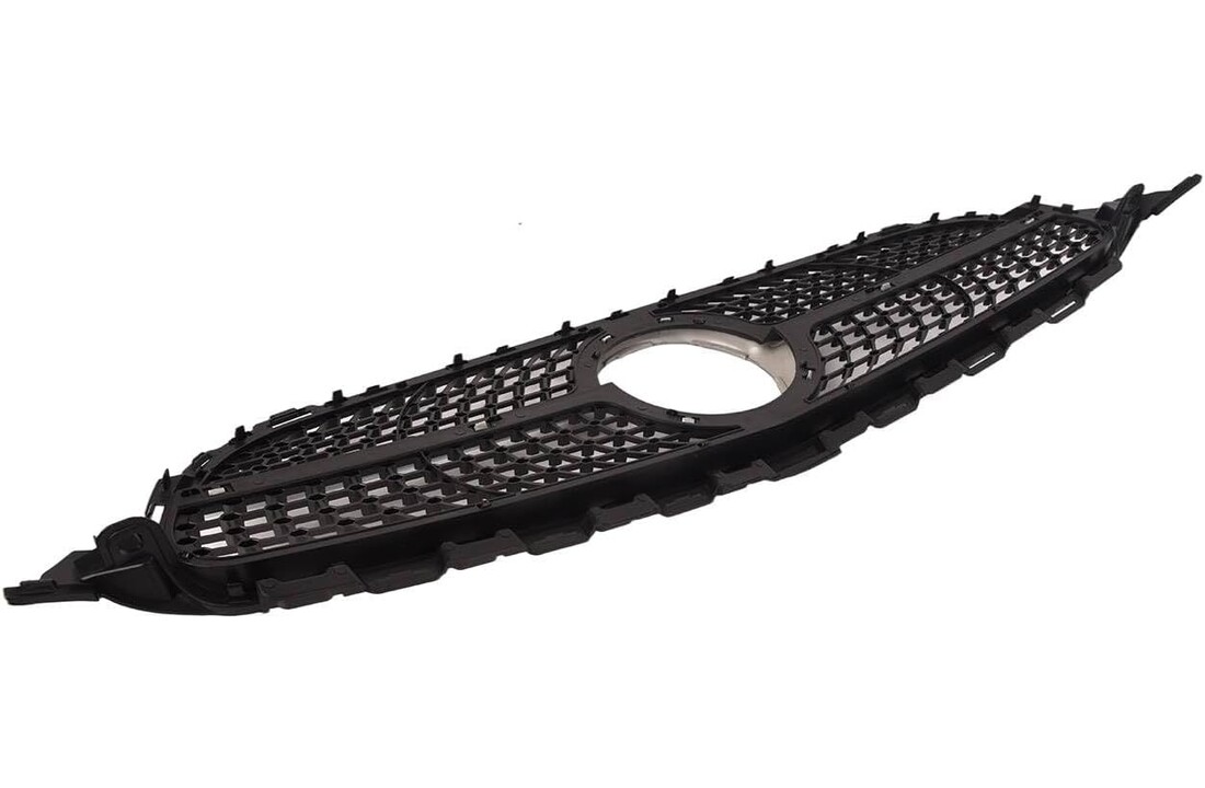 Grill geschikt voor MERCEDES W205 14- C450 AMG STIJL CHROOM GLANZEND ZWART