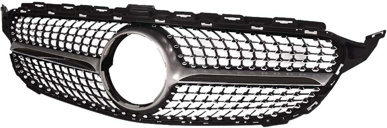 Grill MERCEDES W205 14- C450 AMG STIJL CHROOM GLANZEND ZWART