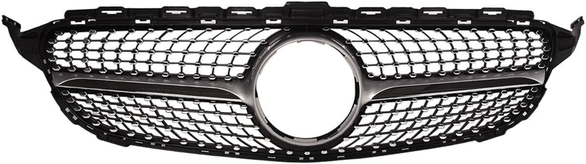 Grill MERCEDES W205 14- C450 AMG STIJL CHROOM GLANZEND ZWART