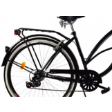 Meisjesfiets - beach cruiser - 26" - 7 versnellingen - zwart