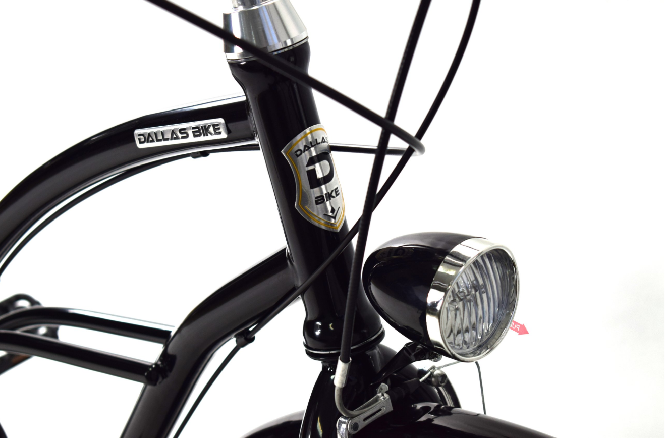 Damesfiets - beach cruiser - 28" - 3 versnellingen - zwart