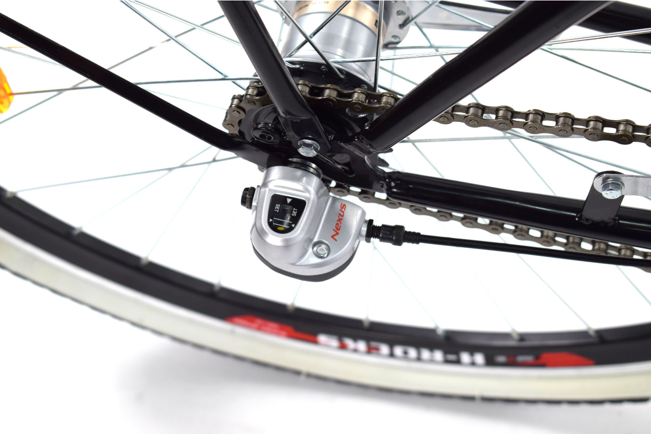 Herenfiets - beach cruiser - 28" - 3 versnellingen - zwart