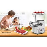 Vleesmolen - elektrisch - 700/1800W - incl. 3 maasdiktes