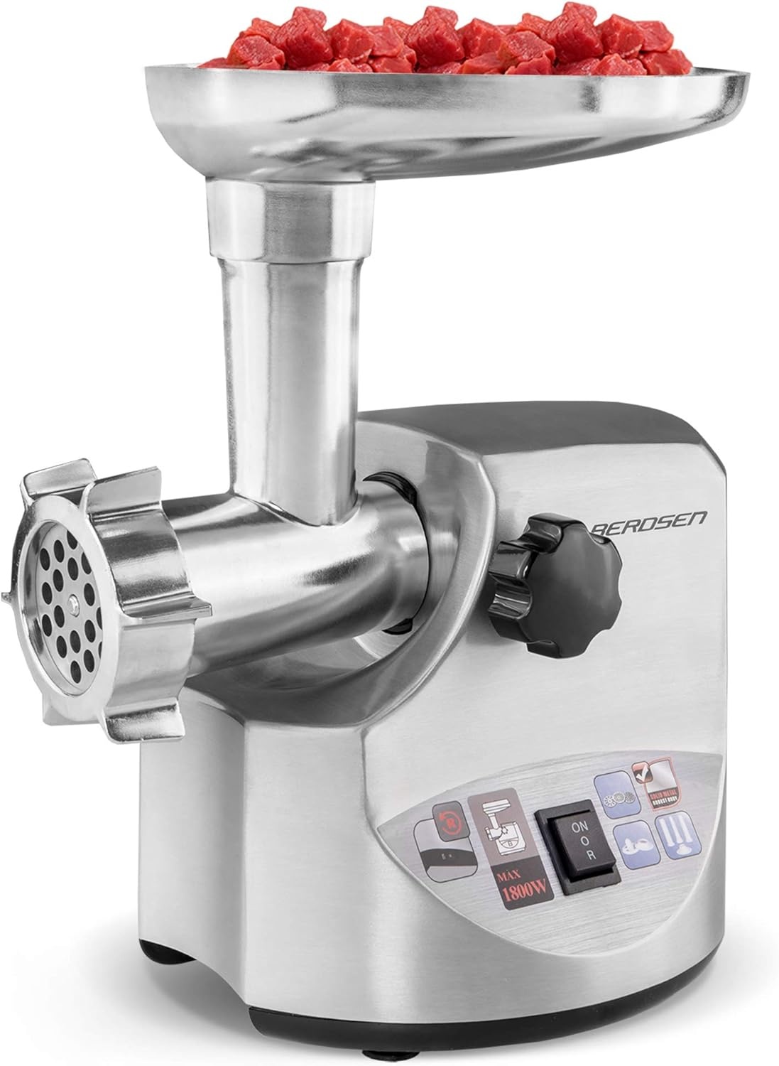 Vleesmolen - elektrisch - 700/1800W - incl. 3 maasdiktes