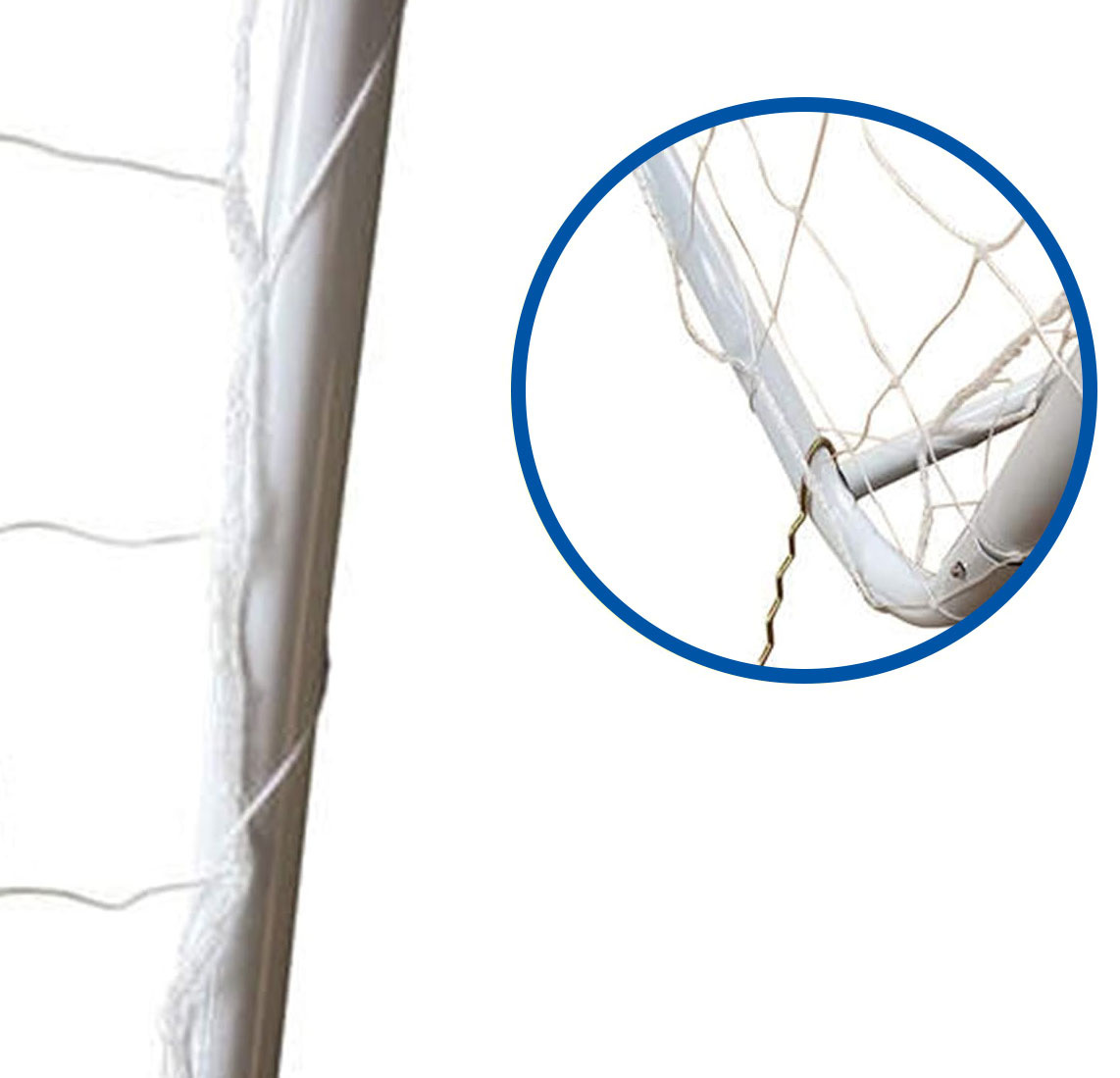 Voetbalgoal 300x200 cm wit - voetbaldoel