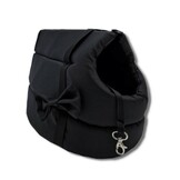 Hondendraagtas - kleine honden - honden transporttas - zwart - 36x19x23 cm - stijlvol - schoudertas