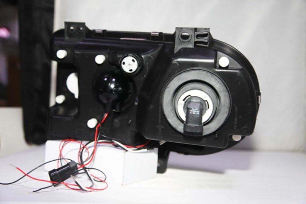 Koplampen dual halo rims CHRYSLER 300C 05-10 ANGEL EYES ZWART