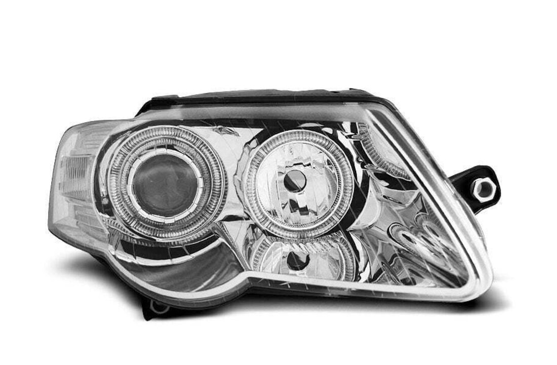 Koplampen dual halo rims geschikt voor VW PASSAT B6 3C 03 05-10 ANGEL EYES CHROOM