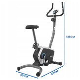 Hometrainer - magnetische weerstand - grijs - zwart - blauw