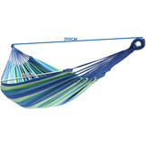 Hangmat - 200x150 cm - polyester/katoen - groen